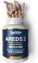 Dr Formulated AREDS 2 Plus Eye Vitamins with Zeaxanthin Plus Lutein - Bilberry and Grape Seed Extract - Premium Eye Health Formula - 60 Eye supplement Capsules of VisiVite Gold Plus