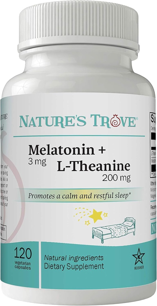 Natural's Trove Melatonin 3mg + L Theanine 200mg  год.