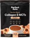 מושלם Keto Barista בלגן Collagen קפה אבקת עם שמן MCT, חלב חינם, סוכר נמוך, Grass פד קרם בריא עבור דיאטת Ketogenic, אנרגיה ועור בריא, שיער ותמיכה, Hazelnut