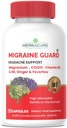 MIGRAINE Guard ® Novo Migrene Relief glavobol preprečevanje, klinično dokazano COQ10, VIT B2, VIT B6, Feverfew, Magnezij GLIKINATE, Ginger, Izjemen odziv med preskušanji Made in Canada