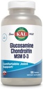 KAL Glucosamine Chondroitin MSM D-3, Joint Support Supplement, 1.500 mg Glucosaminesulfaat, 1.200 mg Chondroitinsulfaat, 1000 mg MSM, Plus Vitamine D3 & Vitamine C, 40 porties, 120 tabletten