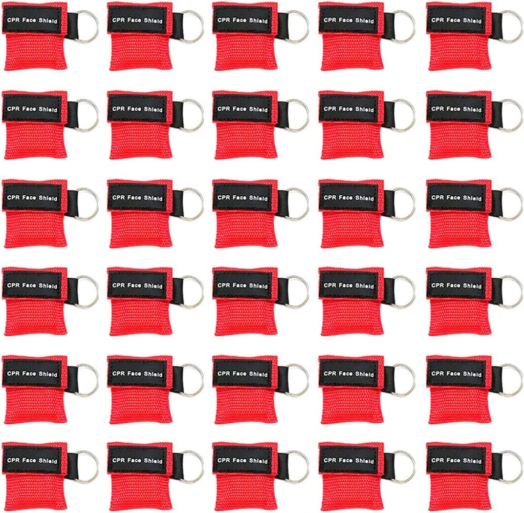 CPR 마스크, 일회용 CPR 방패 마스크 응급 마스크 One-Way 밸브 호흡 배리어