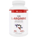 ML Naturals L-Arginine 1000mg (Per Serving) – 180 Vegetable Capsules – Non-GMO – Supports Nitric Oxide Production & Heart Health