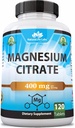 Magnesium Citrate 400 мг на сервірування – 120 таблеток, Vegan, Non-GMO