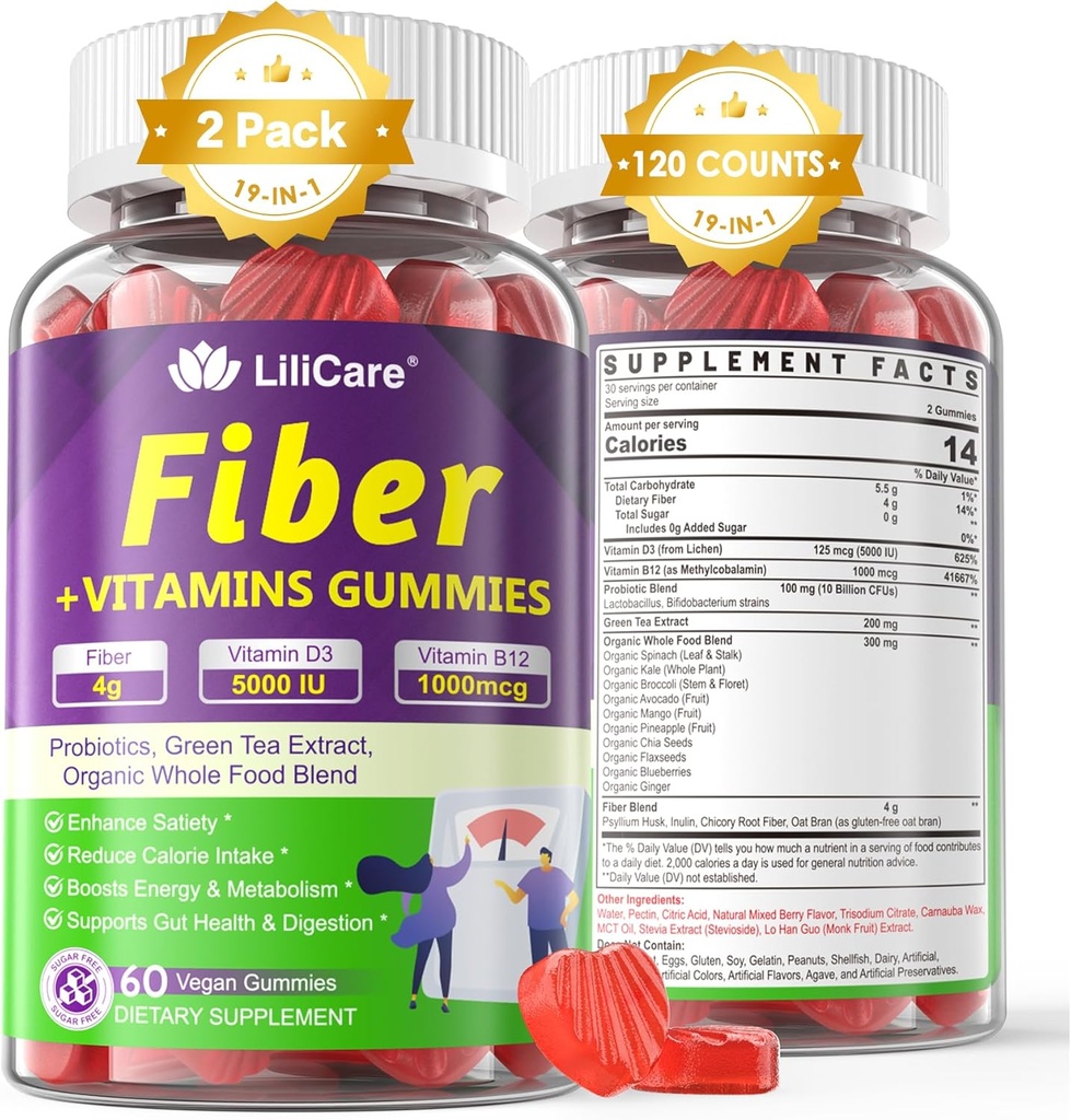 Probiotiká Fiber Gummies