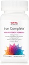 GNC Women's Iron Complete Multivitamin, Melhora a Capacidade de Absorver Iron, 60 Caplets