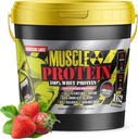 BARVENČNÍ LABS Svalový proteinový prášek [12 lbs / balení po 1] - Studený filtrovaný, 25g čistý protein, 6.6g BCAA (balení květen Vary) (12LB, Jahoda)
