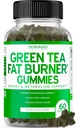 Ceai verde Fat Burner pierdere în greutate Gummies (60 Conte) Fat Burner Femei - Apetit Supressant pierdere în greutate Supliment pentru bărbați și femei cu aroma de mere - Terța parte testate - Statele Unite ale Americii Made