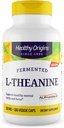 Sağlamlıqlar L-Theanine 100 mg (AlphaWave, Drowsiness olmadan rahatlaşdırma, Brain Support, Non-GMO, Gluten Free), 180 Veggie Caps