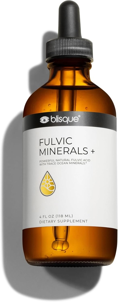Blissque – ร่องรอยธรรมชาติลดลง supplement with Fuvic Dission and Humic Economy | for Detox, Blurse, Imune Profile, Booster, Alkaline Henioction, และพลังงานบรรจุอิเล็กโทรลิต | 4 Ounce