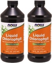 Nå Foods Klorofyll & Mint, 16 OZ LIQUID (pakke med 2)
