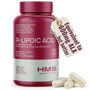 HMS Nutrition Stabilized R-Lipoic Acid 300 mg per Serving — Pure R Alpha Lipoic Acid (R-ALA) High Potency Active R Isomer Antioxidant Nerve & Metabolism Support — NSF Certified Non-GMO Vegan 60Capsule