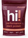 Performance Plant Protein Powder | 3x Better Amino Acid Absorption | Dairy Free Protein Powder & BCAAs | Digestive Enzymes for Easy Digestion | 23g Protein, 140 Calories per Serving (Chocolate)