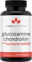 Luma 营养 Glucosamine Chondroitin MSM - Turmeric, Boswellia - Premium 补充剂 - 男女 - 联合补充剂 - 90 Capsules