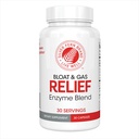 Silver Fern Bloat & Gas Relief Digestive Enzyme Blend - 1 Bottle = 30 Servings - FODMAP & Bloating Digestion Supplement with Tolerase L, Pectinase & More (1 Bottle)