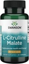 Swanson L-Citrulline malate - Aminohappo täydentää edistää energian tuotantoa ja tervettä verenkiertoa - Natural Formula tukee yleistä hyvinvointia - (60 kapselia, 750 mg Each)