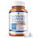 1 Body Thyroid Support Supplement for Women – Iodine Free Formula with Selenium, Zinc & Ashwagandha – Supports Energy, Metabolism & Hormone Balance – 60 Vegan Capsules