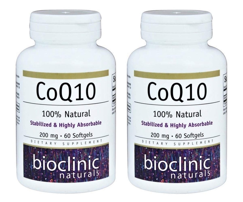 CoQ10 200mg 60 Softgels (Pack of 2)