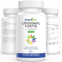 Lipozomálne fisetin s Quercetin Supplements 1200 mg per Serving, High Absorbtion Polyfenoly Antioxidanty pre ženy,Men,Non-GMO,Gluten-Free,1 Fľaša-60 Softgels