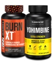Jacked Factory Fat Burner with Yohimbine - Thermogenic Supplements for Men & Women - Burn-XT Thermogenic Fat Burner & Yohimbine Extra Strength Supplement 2.5mg, 270 Capsules