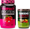 Nutrology TRIPACT Protein Powder, 7-in-1 식사 교체 Shake, Superberry (40 서빙) 그린 & 과일 분말-자연적으로 Sourced Superfood, 초콜릿 (30 서빙)