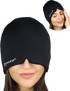 Fast Acting Migraine Relief Cap - Designed for Migraine, Sinus Tension Headache Relief, Double Layer Gel Ice Mask, Therapeutic Migraine Mask - Cold & Hot Compression, One Size Fits All