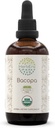 HerbEra Bacopa B120 USDA Organic Tincture | Alcohol-Free Extract, High-Potency Herbal Drops, Relaxation, Positive Cognitive Effect | Certified Organic Bacopa (Bacopa Monnieri) Dried Herb 4 OZ