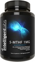 지적인 실험실 1MG 5-MTHF Methylfolate의 120의 캡슐, 120 일 공급, Quatrefolic로 제일 가치 Folic 산 보충교재, 활성화된 Folate, 1MG = 1000mcg, 5 methyltetrahydrofolate