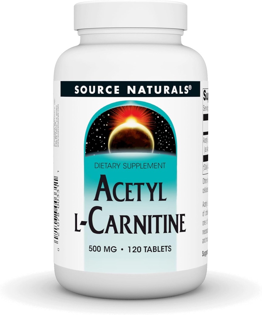 Kilde Naturals Acetyl L- Carnitin 500 Mg Tablet, 120 Tæl