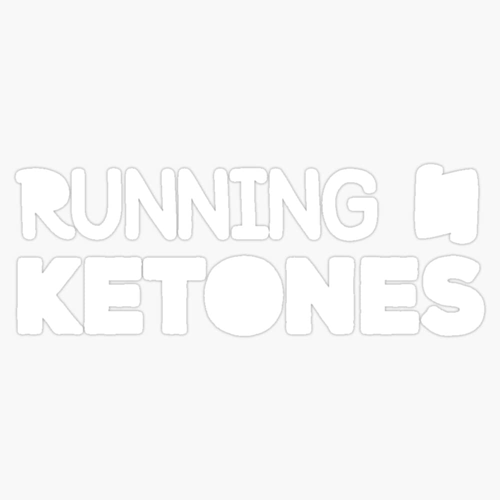 Magnet Running On Ketones Keto Diet Gym Workout Magnet Vinyl Magnetic Sticker Tamaño 5