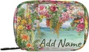 Własny Pill Box 7 dzień Pill Case Bag Oil Painting Hawaje Kwiaty spersonalizowane Nazwa Travel Pill Organizer Bag z Zipper Portable Weekly Case Compact Rozmiar dla posiadacza suplementu witaminy