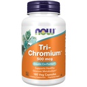 NOW Foods Supplements, Tri-Chromium™ 500 mcg with Cinnamon, Insulin Co-Factor*, 180 Veg Capsules