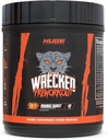 תוספי ענק Wrecked Pre-Workout, פורמולה מתקדמת, Boosts אנרגיה, פוקוס, משאבות וביצועים, 10g L-Citrulline, 6.4g אלן Betaine, 5g Tyrosine, 1g Alpha GPC, 375 מ"ג מהיר פעולה Caffeine & More