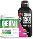 PROSUPPS Thermo Fat Burning Thermogenic Powder Spicy Rita e 1500 L-Carnitine Berry - Gestão de peso e pré-treino - Energia, humor, controle de apetite -