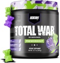 REDCON1 Total War Pre Workout, Sour Gummy Bear - Green Tea'dan Caffeine'nin 320mg'si, Juniper & Beta Alanine - Pompayı Art + Endurance (30 Hizmet) artırmak için mayınlarla Çalışın
