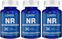Lovita NR (Nicotinamida Riboside) 350 mg, NAD Suplemento com Trans-Resveratrol e Betaína, Promover níveis NAD Plus, Envelhecimento saudável, 30 Vegan Cápsulas Entérico-Coberto (Pacote de 3)