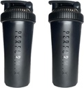 Classic Shaker Bottle for Protein Shakes Pre Workout and Supplements Plastic Whisk for that Perfect Mix Every Time | 28-Ounce | Black (2-Pack)