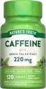 Chân lý của Thiên nhiên Caffeine Pills 220mg 120 Count với thanh lọc trà xanh, Non-GMO & Gluten miễn phí bổ sung