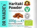 DR WAKDE's Organic Haritaki Powder (Hirda | Terminalia chebula) - 100g (3.5oz) | ren, rå og tørket pulver | Ayurvedic Herb | Vegansk | Ingenting lagt til, ingenting fjernet | Same dag Dispatch