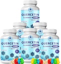 Quercetin Gummies - Quercetin s bromelainovým vitaminem C + zinkem Vitamin D3 - Žvýkací Quercetin 900mg doplňky - Quercetin pro děti a dospělé (6)