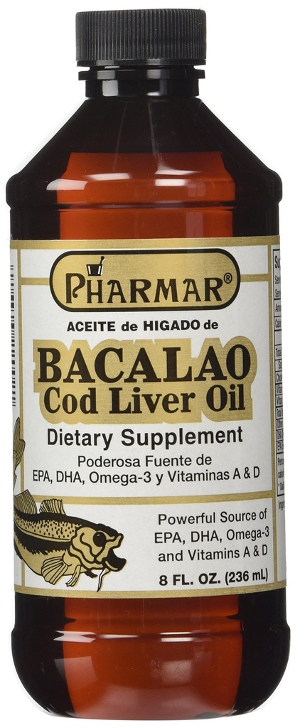 Pharmark Aceite De Higado De Bacalao Cod Liver Oil (8 Ounce)