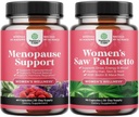 Bundle of Menopause Phụ phí cho các chất béo đêm, Hot Flashes & Mood Swings với Dong Quai, Chaste berry & Black Cohosh Root và Saw Palmtto cho phụ nữ 500mg DHT Blocker với Maca Root & Biotin