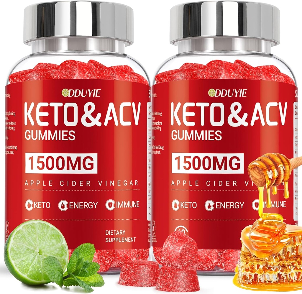 체중 감량을위한 Keto ACV Gummies - 1500mg Keto ACV Gummies 고급 체중 감량 - 석류 Beetroot & 비타민 B12 B6 - GMO Free & Made in USA - 120 Count (2 Pack)