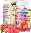 Multi Collagen Peptidy Gummies, bez cukru Hydrolyzovaný 5000mg Protein