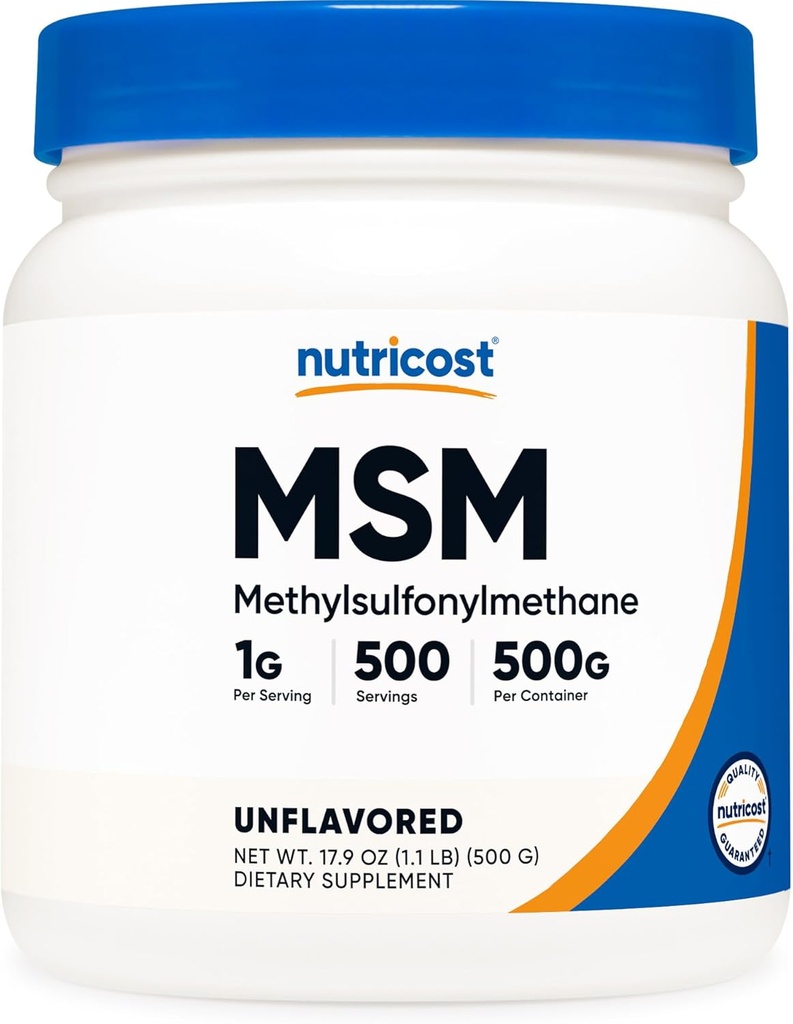 Nutrikost čistý MSM prášek 500 gramů (methylsulfonylmethan)