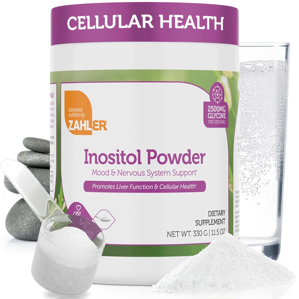 Zahler Inositol Powder - Healthy Mindset & Nervous System Support for Women - Inositol & Glycine to Support Liver Function & Cellular Health - Kosher, Non-GMO & Gluten-Free - Unflavored, 11.5 oz