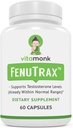 VitaMonk FenuTraxTM Extract de schinduf puternic 50% Extract de semințe de schinduf standardizate pentru fenuside - conținut ridicat de furostanol glicozid și saponină În comparație cu Testofen - 60 capsule