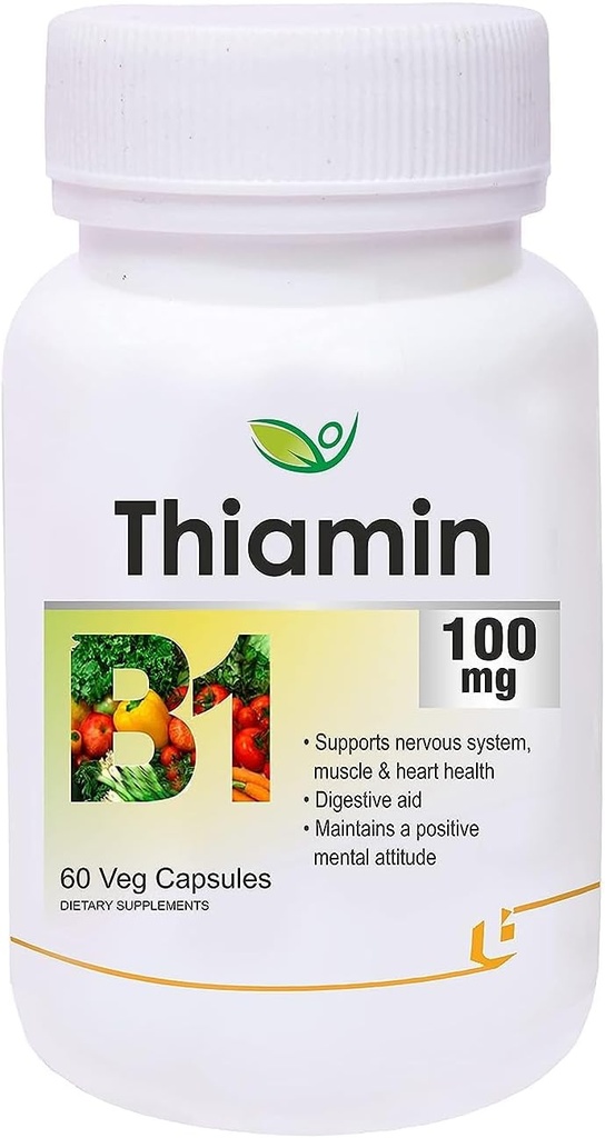 Generic Pub Thiamin (B1 vitamīns) - 60 Veg kapsulas