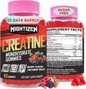 Creatina Monoidrato Gummies per Uomini e Donne, Creatina per Donne Masticabili Creatina Monoidrato con Taurina & Vitamina B12, Gummie pre-allenamento per Max Forza, Energia & Endurance, Berry 60 Conti