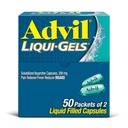 Advil Liqui-Gels Pain Reliever and Fever Reducer, Pain Medicine for Adults with Ibuprofen 200mg for Headache, Backache, Menstrual Pain and Joint Pain Relief - 50x2 Liquid Filled Capsules